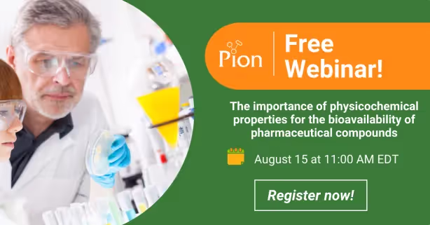 Webinar: The importance of physicochemical properties for the bioavailability of pharmaceutical compounds