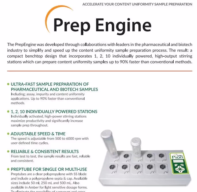 What is the Pion PrepEngine?