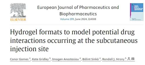 Hydrogel formats for subcutaneous injection simulation