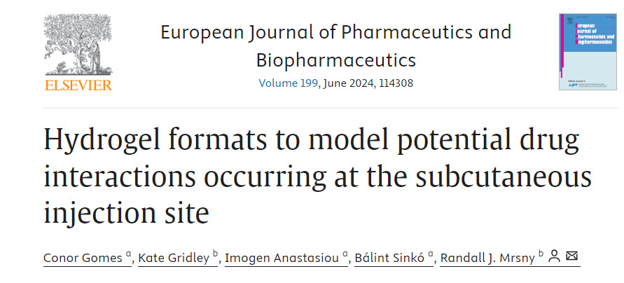 Hydrogel formats for subcutaneous injection simulation