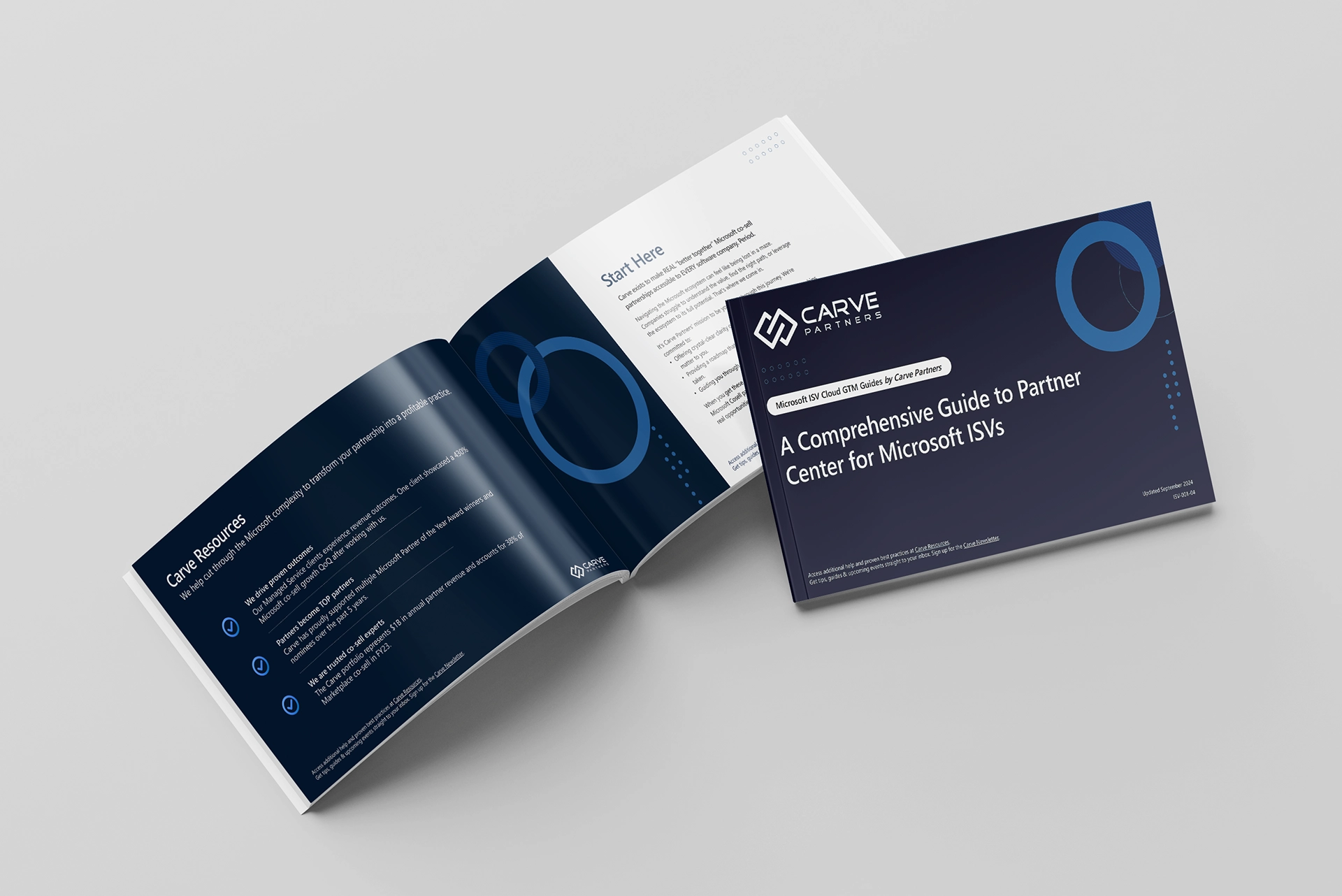 Image of Carve Partner's comprehensive guide made for SDCs to help achieve mastery in Partner Center, co-sell readiness, and Azure IP benefits.