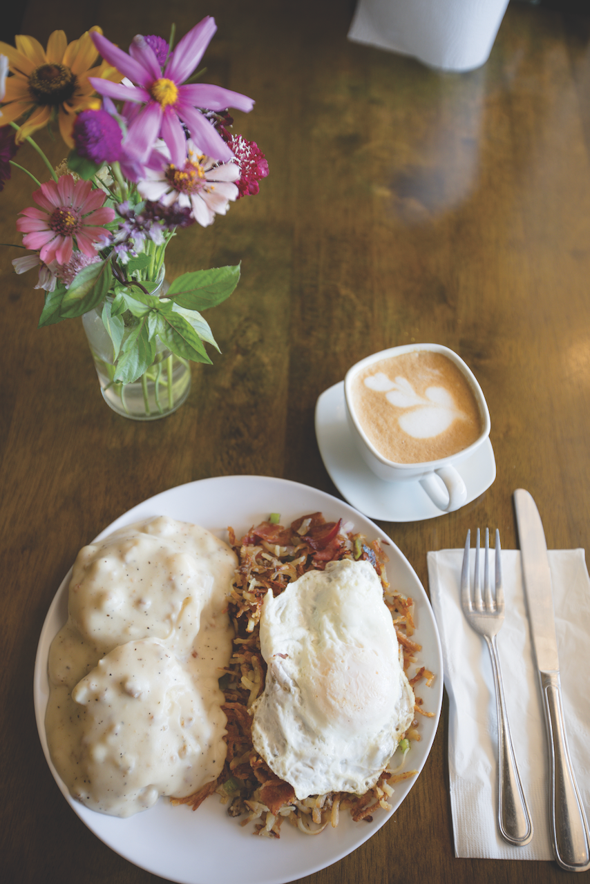 [background image] image of an inviting urban street near the restaurant