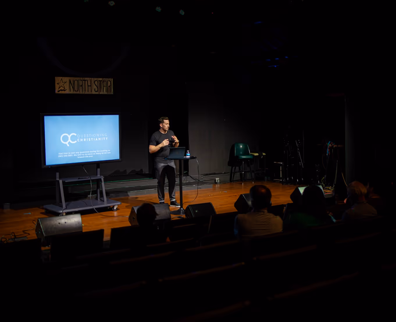 A member of the Northshore Gospel Network (Rob Russell) teaching at Restoration Community Church in Mandeville