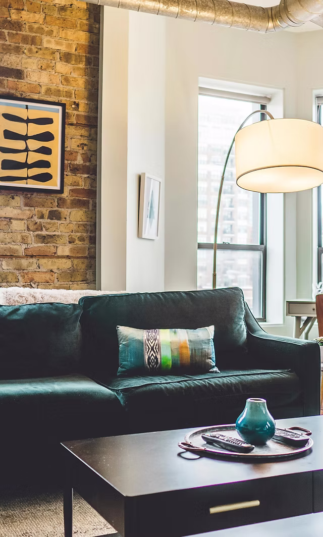 Stylish interior design for short term lets that reflects the urban charm of converted spaces across Yorkshire.