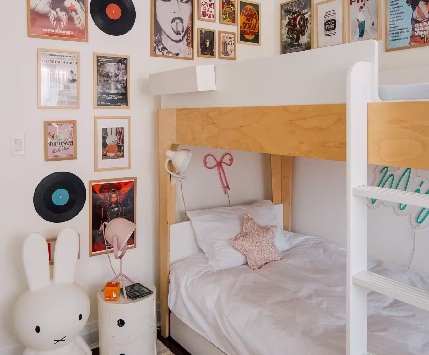 Remote interior design workspace with colour swatches, desk accessories and planning tools used for a teenage bedroom project by Roberts Renovations