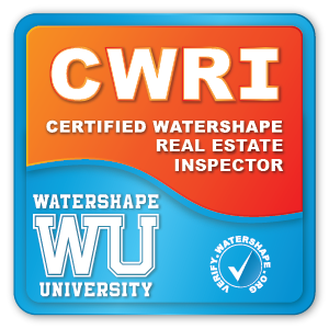 certified water shape residential pool inspection certification badge