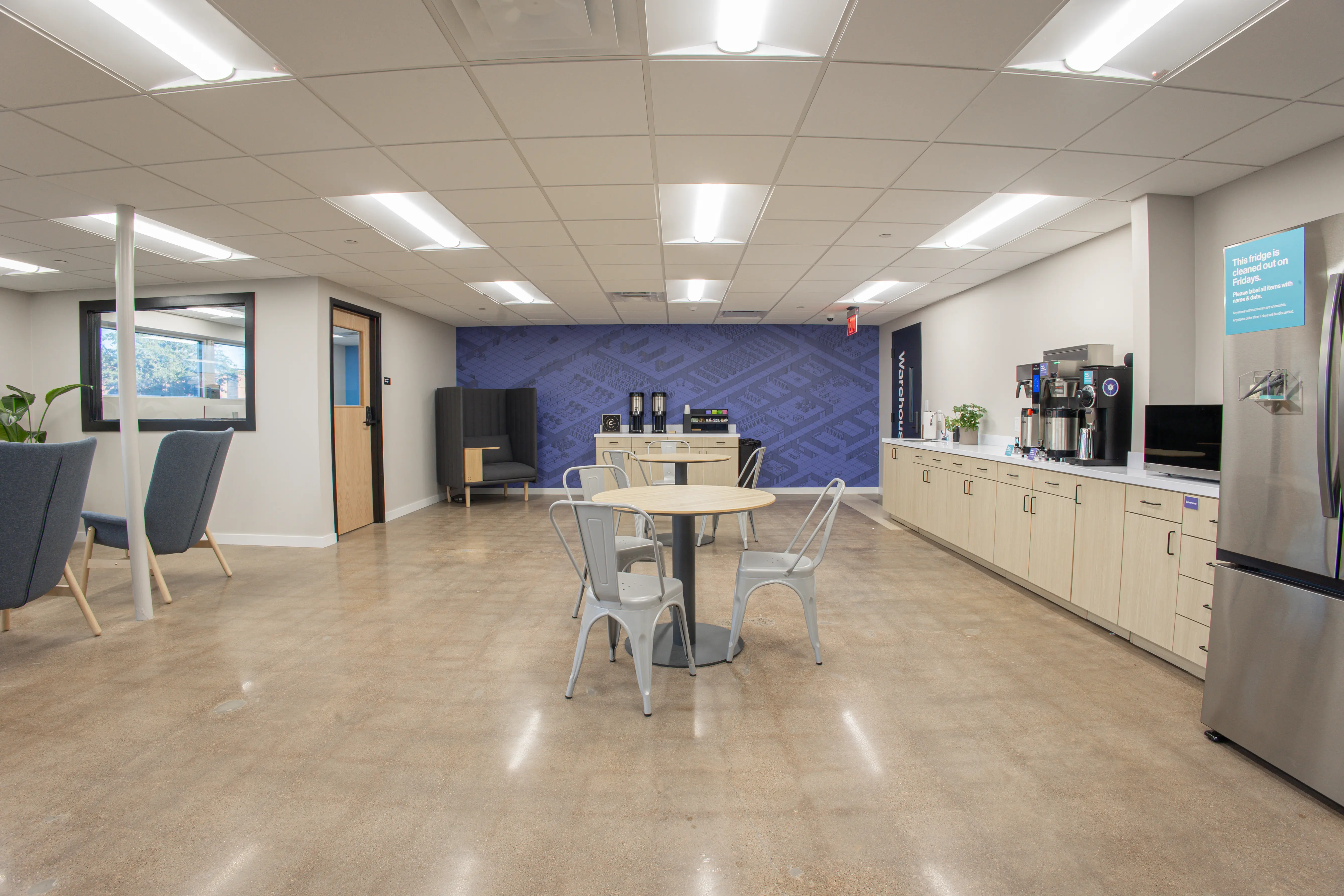 A community common area space at Shift: South Fulton in Atlanta