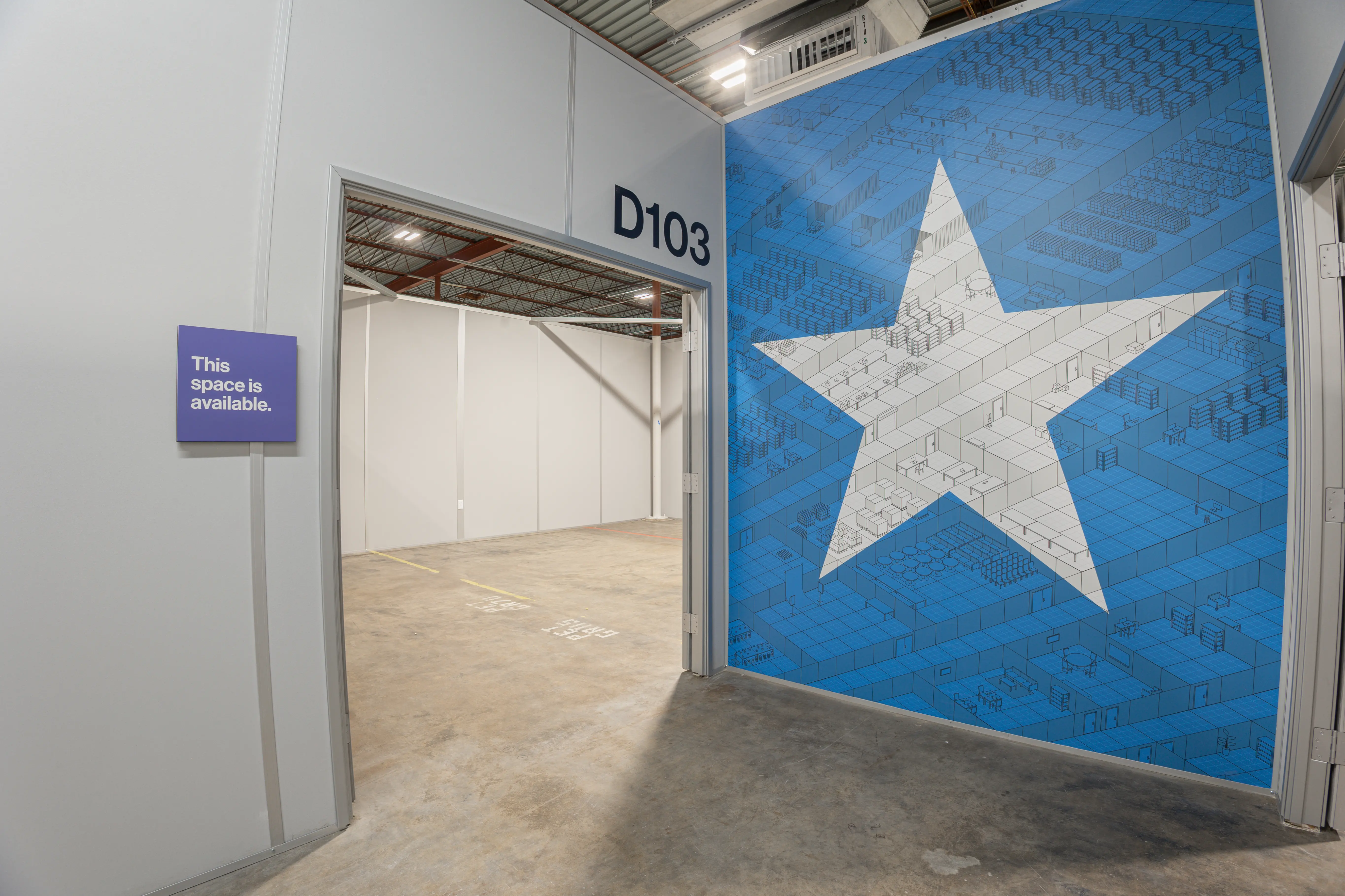 A small warehouse space at Shift: South Fulton in Atlanta