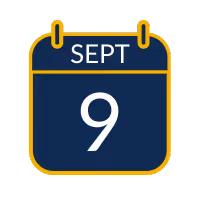 calendar icon for Sept 9