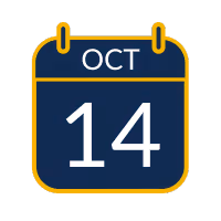 calendar icon for Oct 14