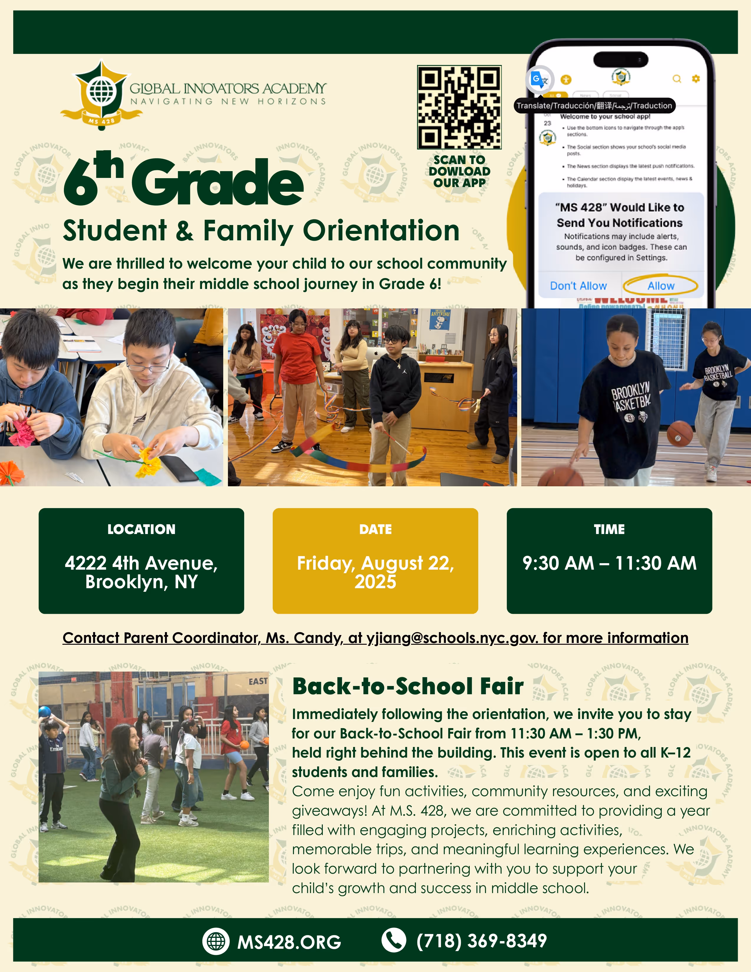 6th grade flyer