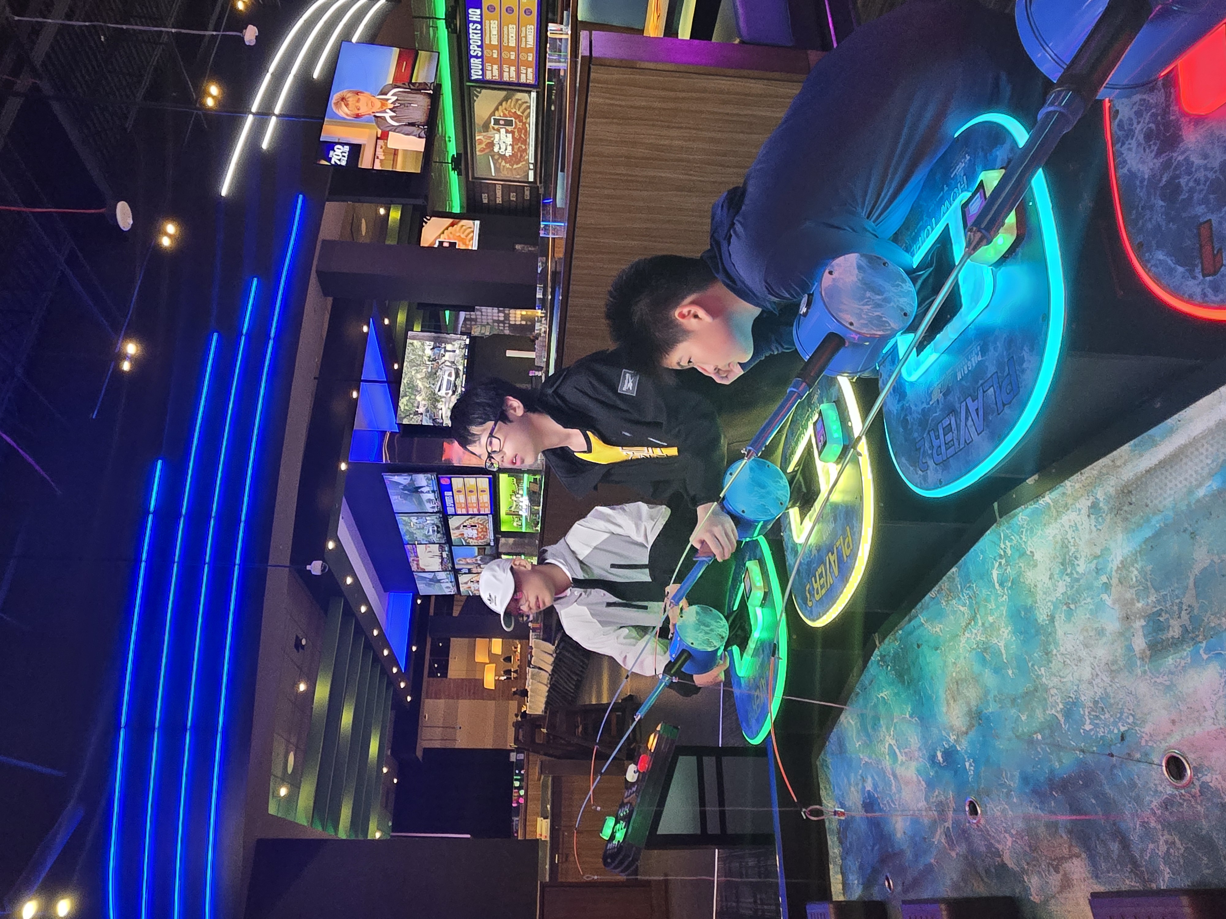 Arcade floor glow