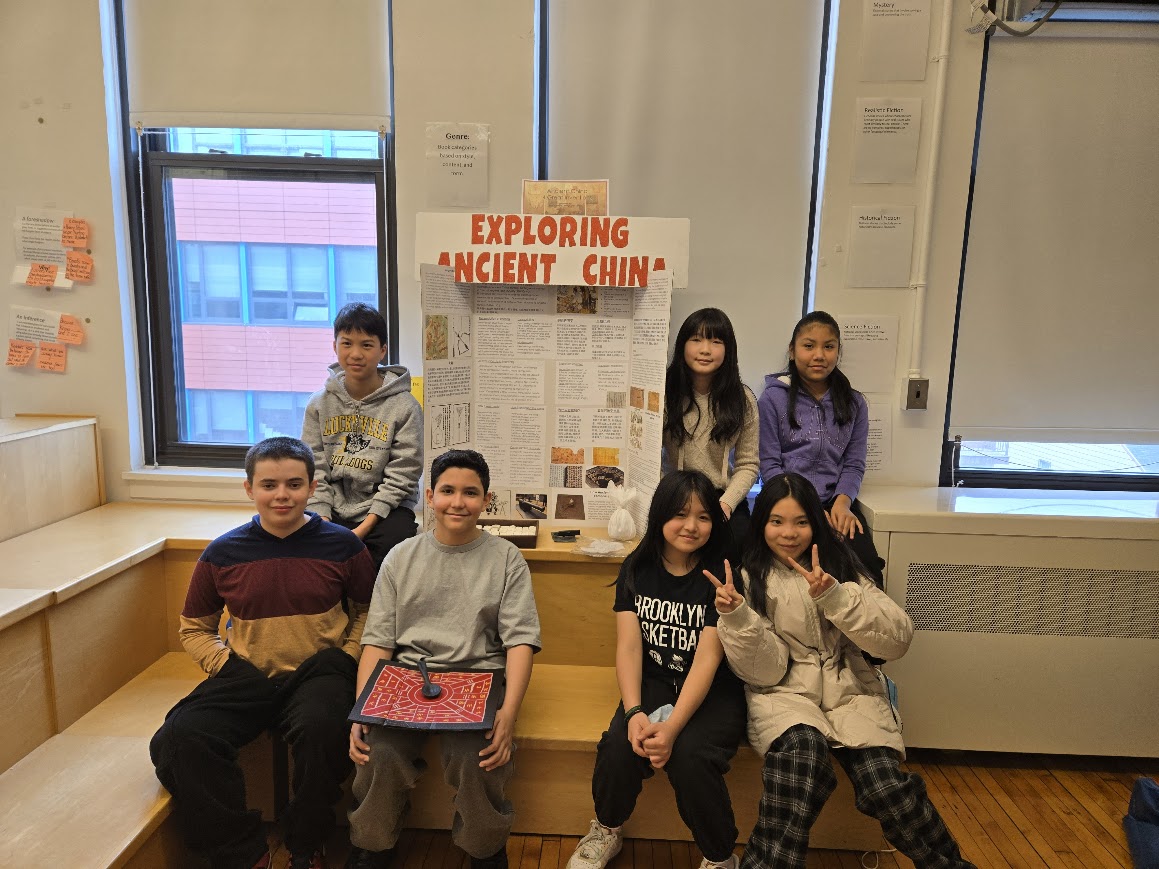 Students during holiday family decoration workshop