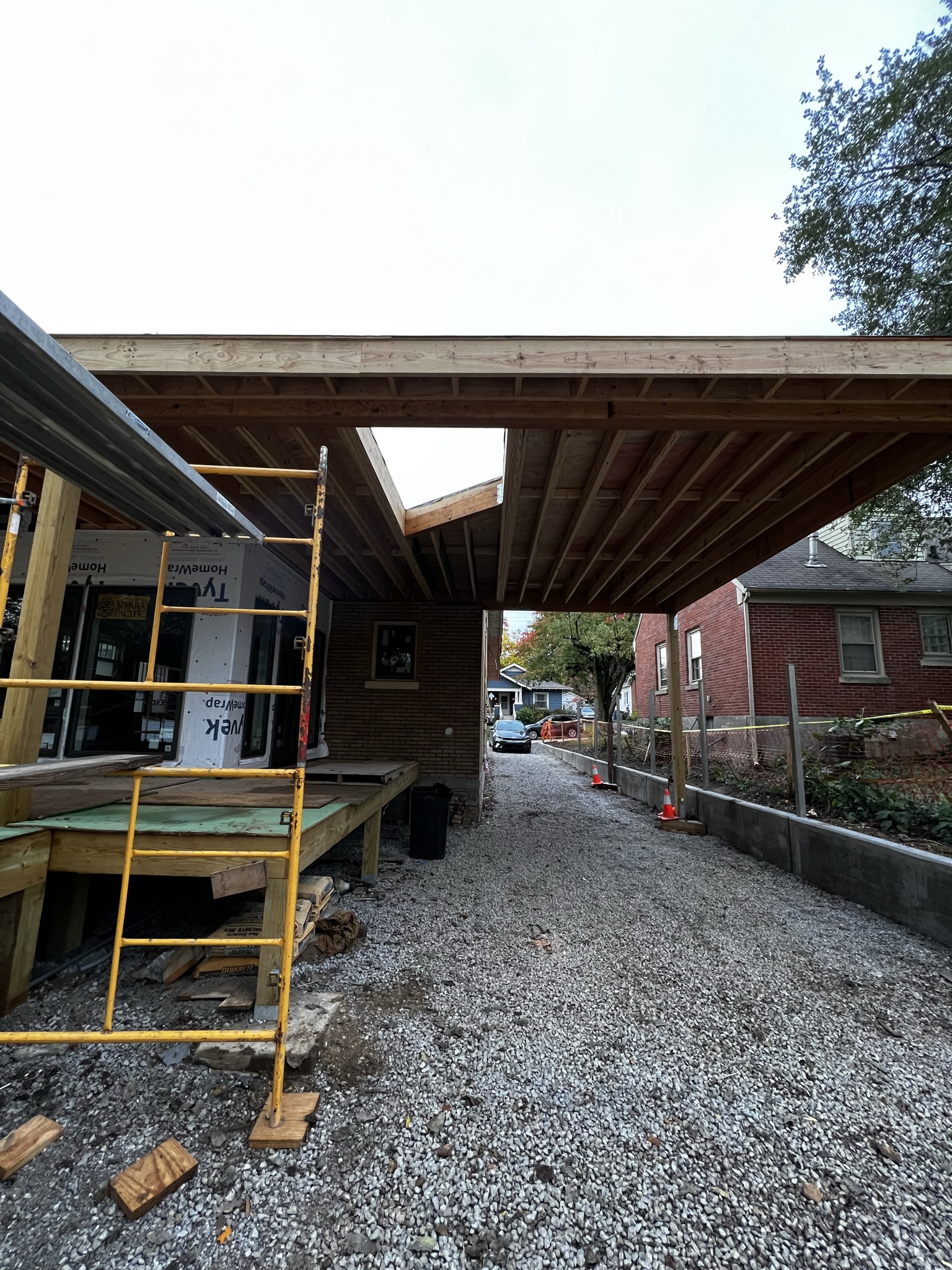 Modern carport construction