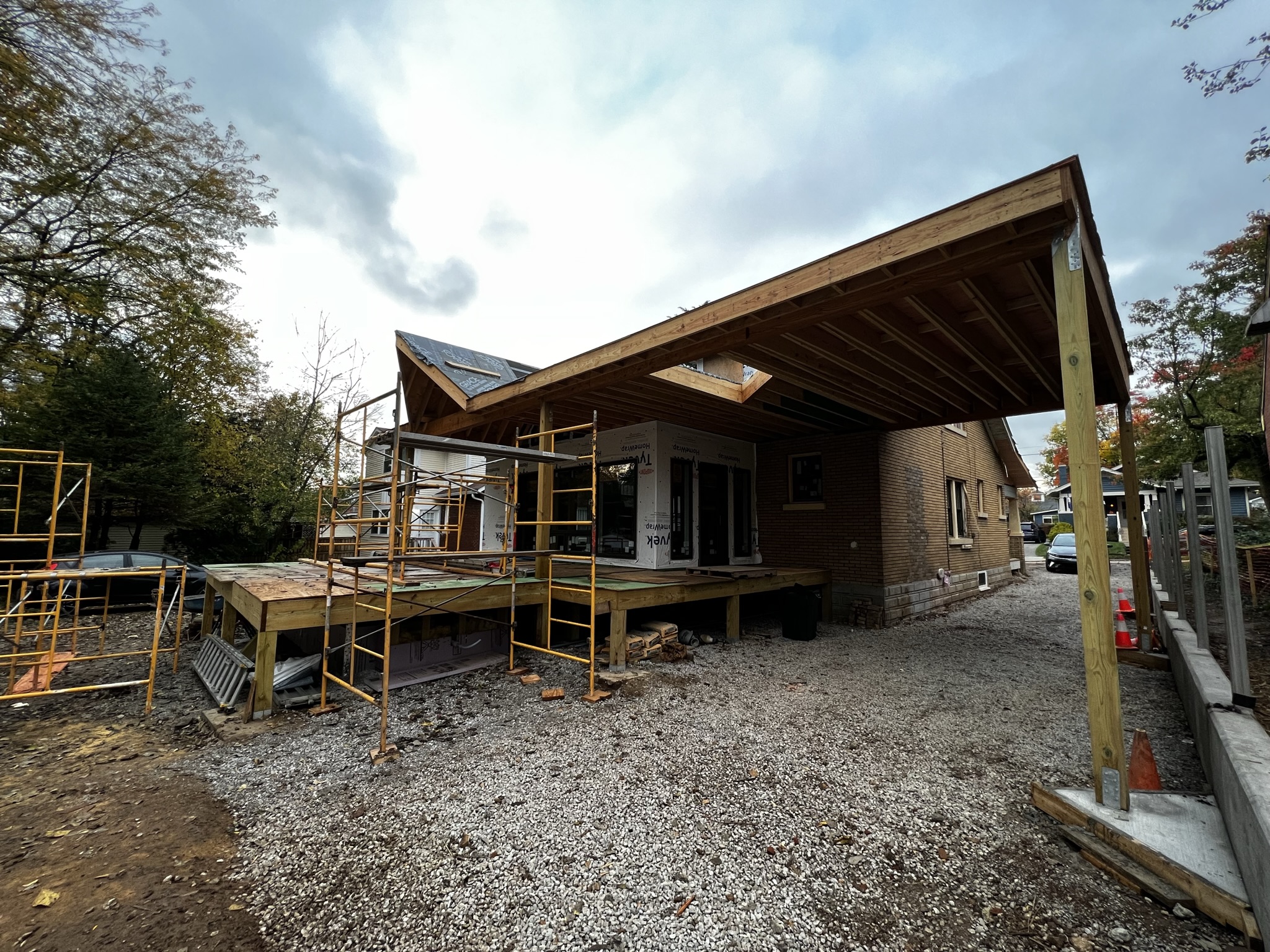 Modern carport construction