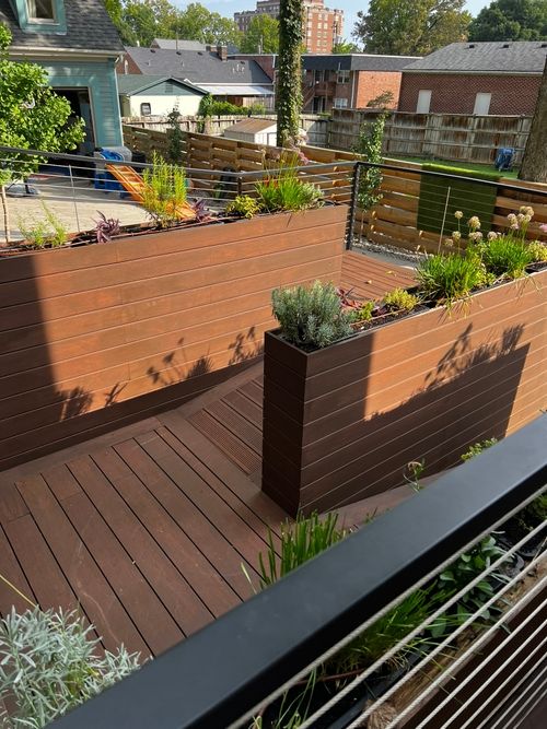 accessible ramp and planter beds