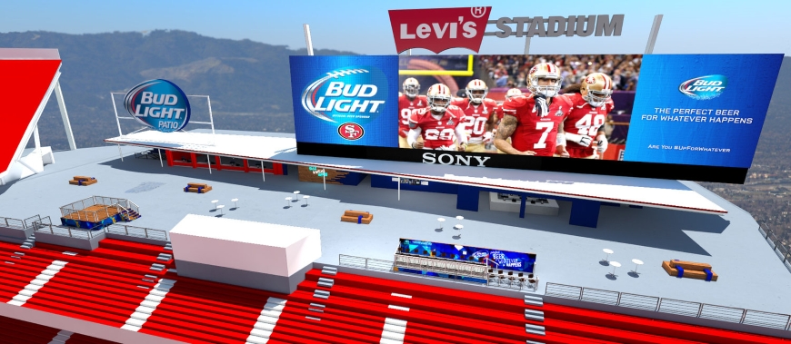 Bud Light Patio 3D Concept Render