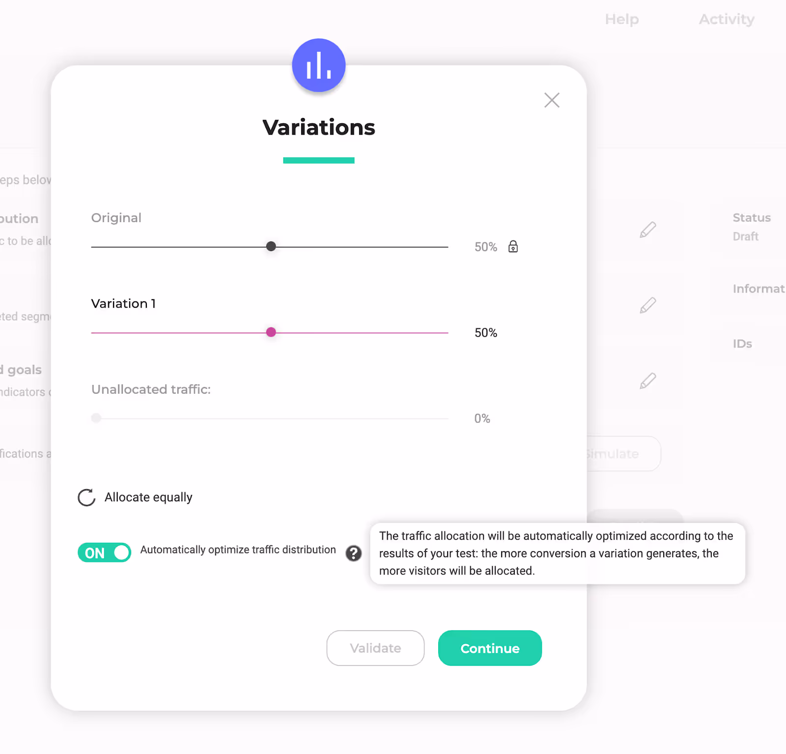 Dynamic Traffic Allocation