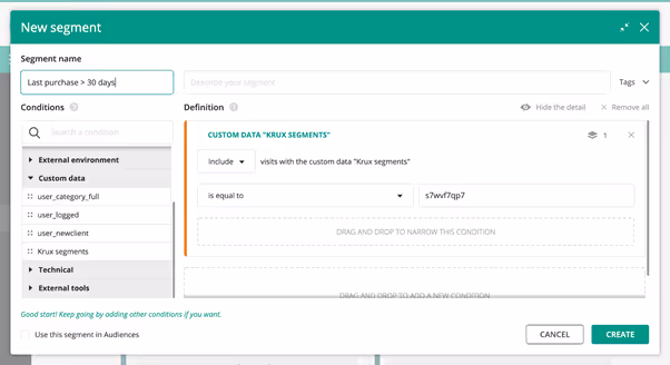Integrating Salesforce Audience Studio and Kameleoon