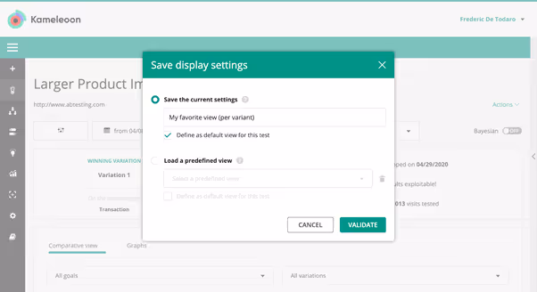 Switching to view by variant