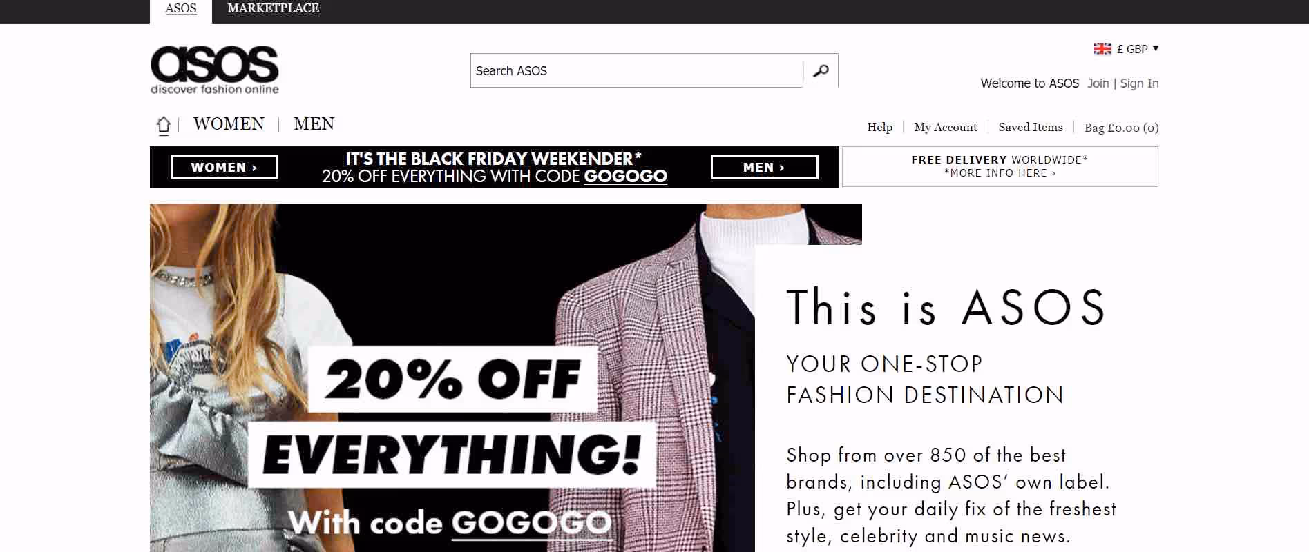 Asos black friday