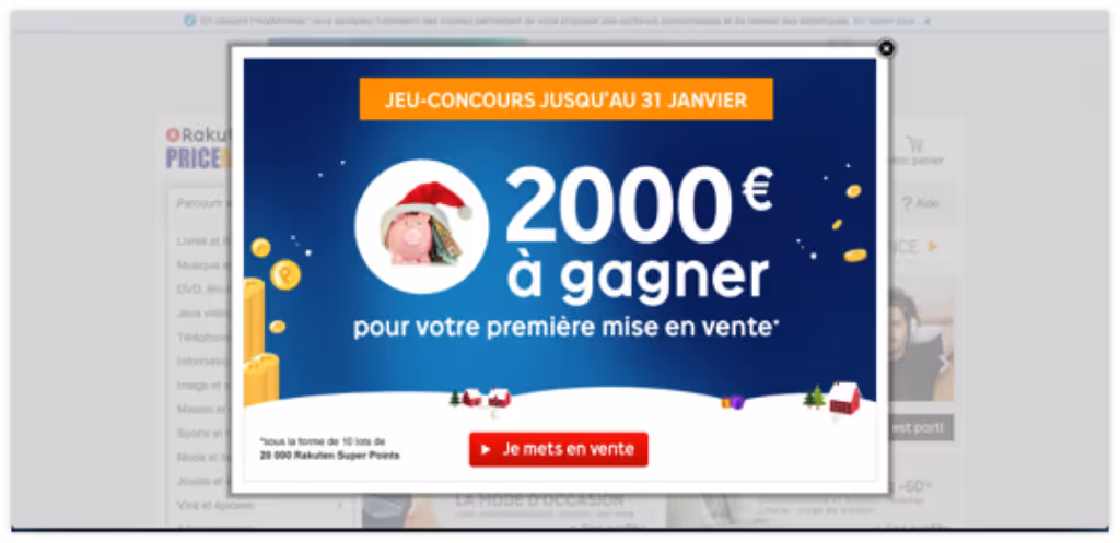 Rakuten personalized based on visitor profile