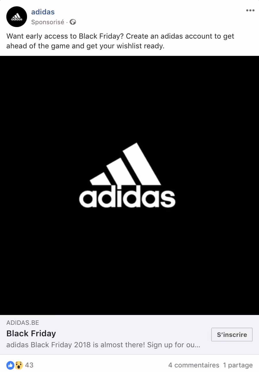 Adidas black friday