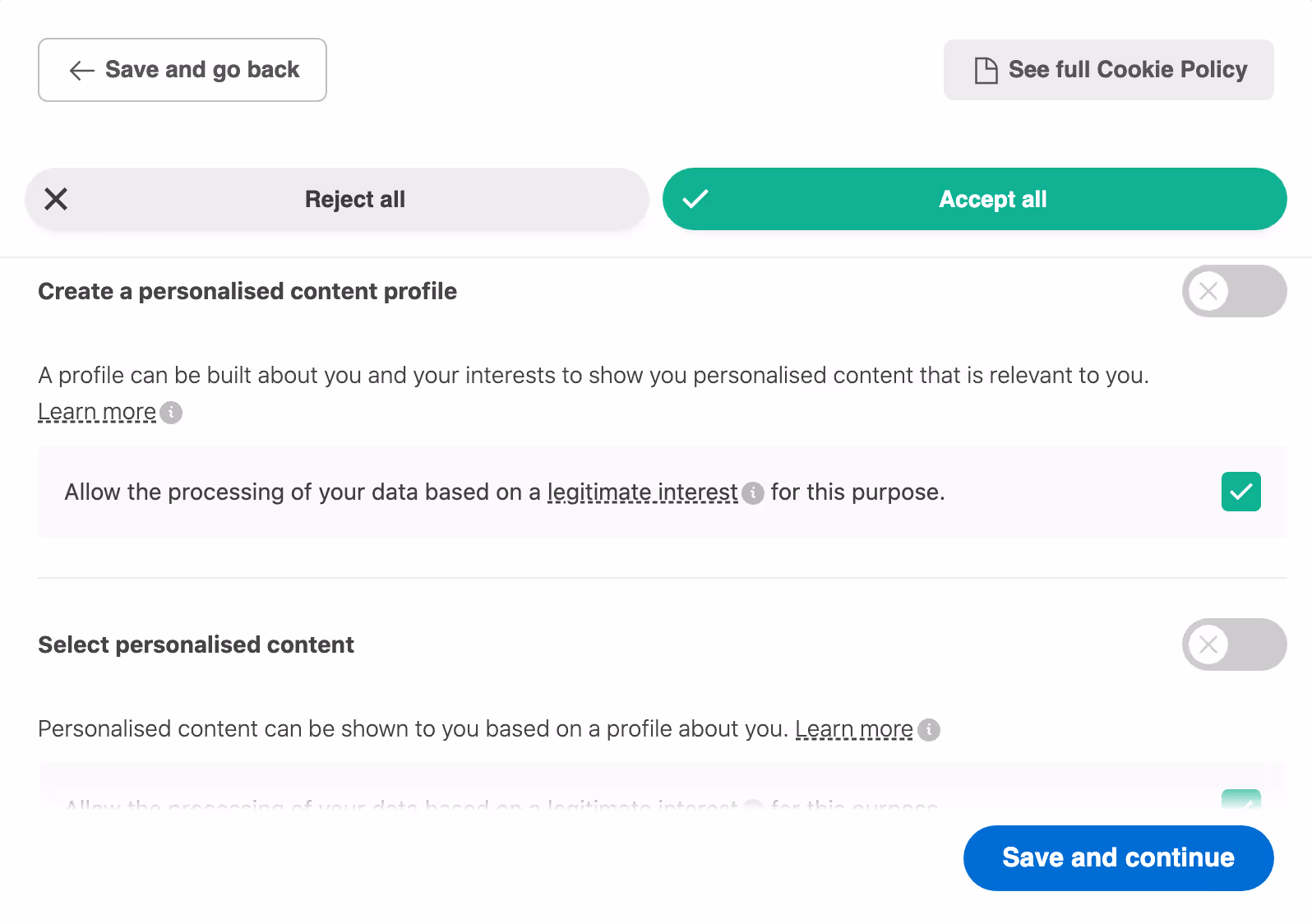 How Kameleoon works with the Transparency and Consent Framework