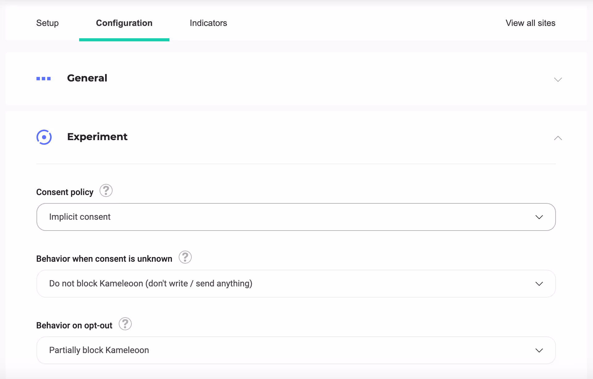 Kameleoon Flexible Consent Management