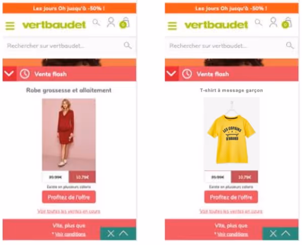 Vertbaudet personnalisation