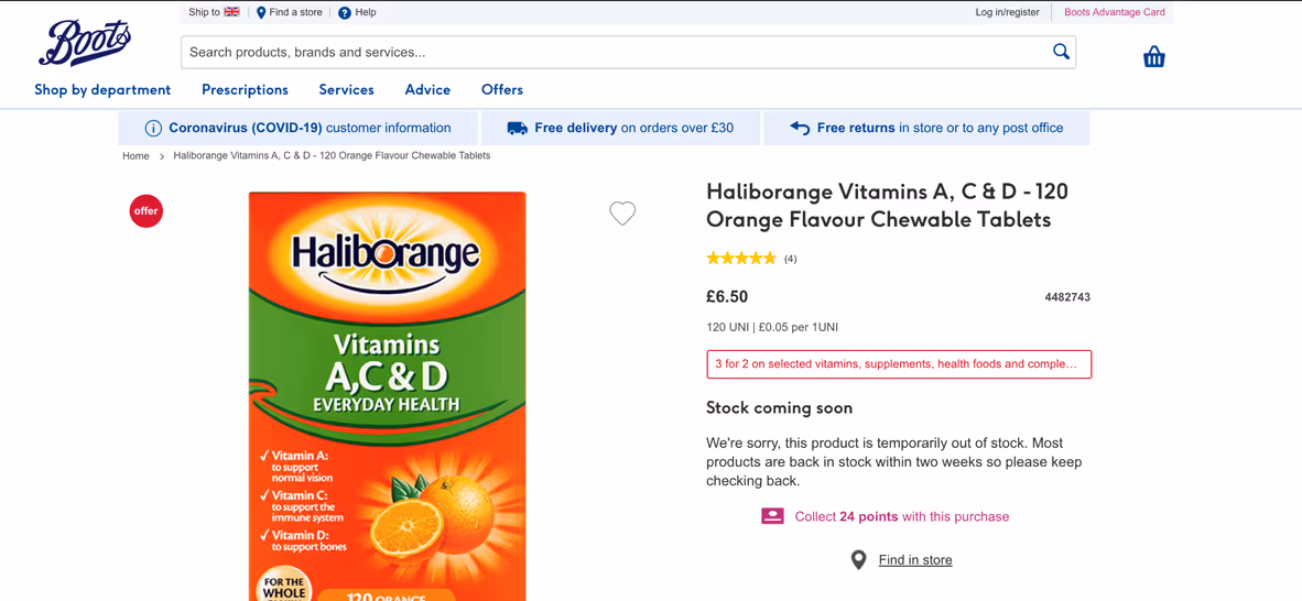 Optimize your product pages Boots