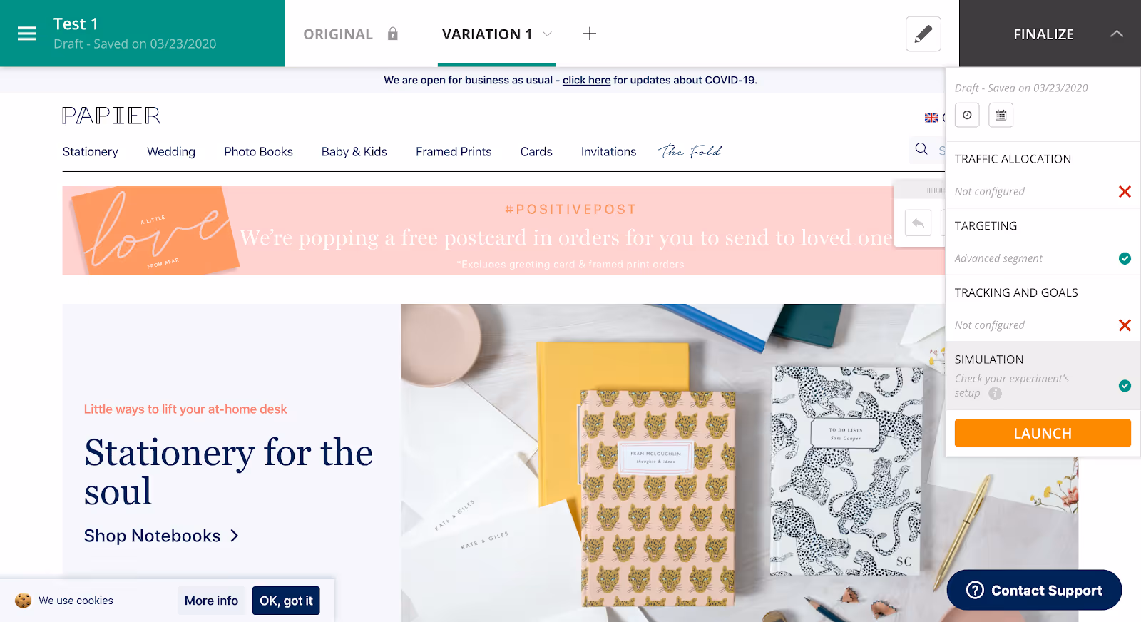 Kameleoon Simulation mode