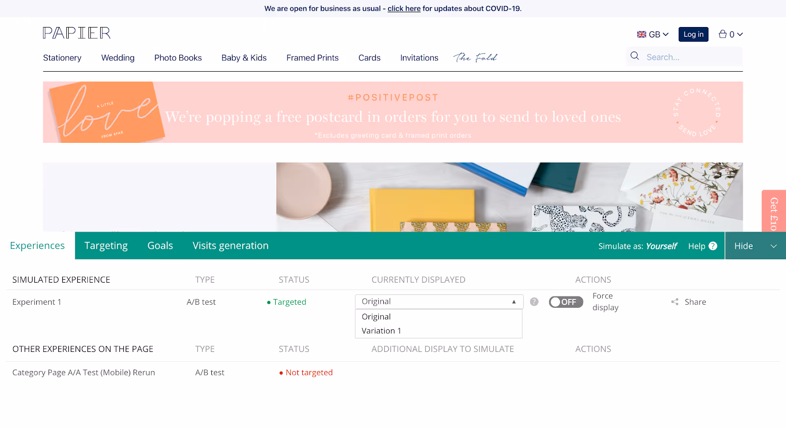 Kameleoon Simulation mode