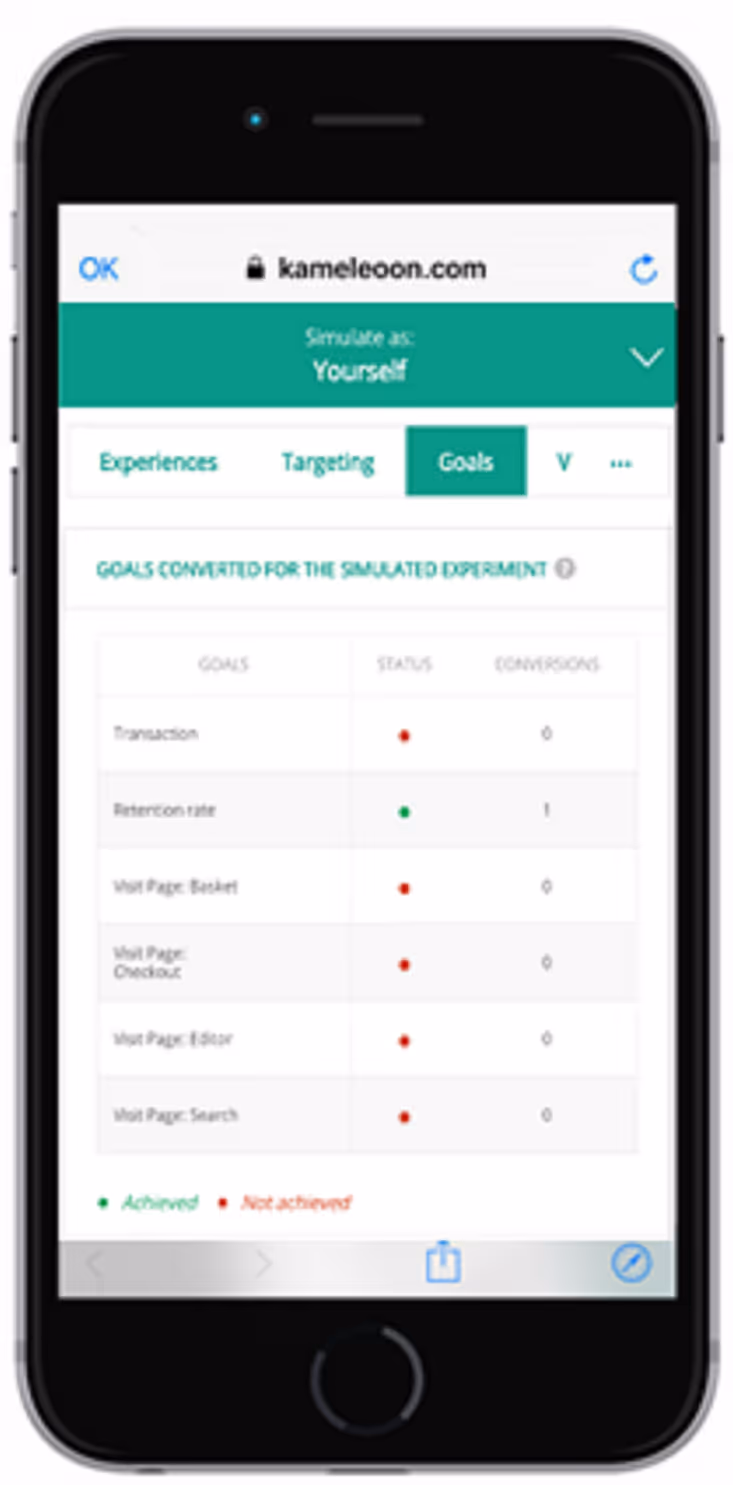 Kameleoon Simulation Mode
