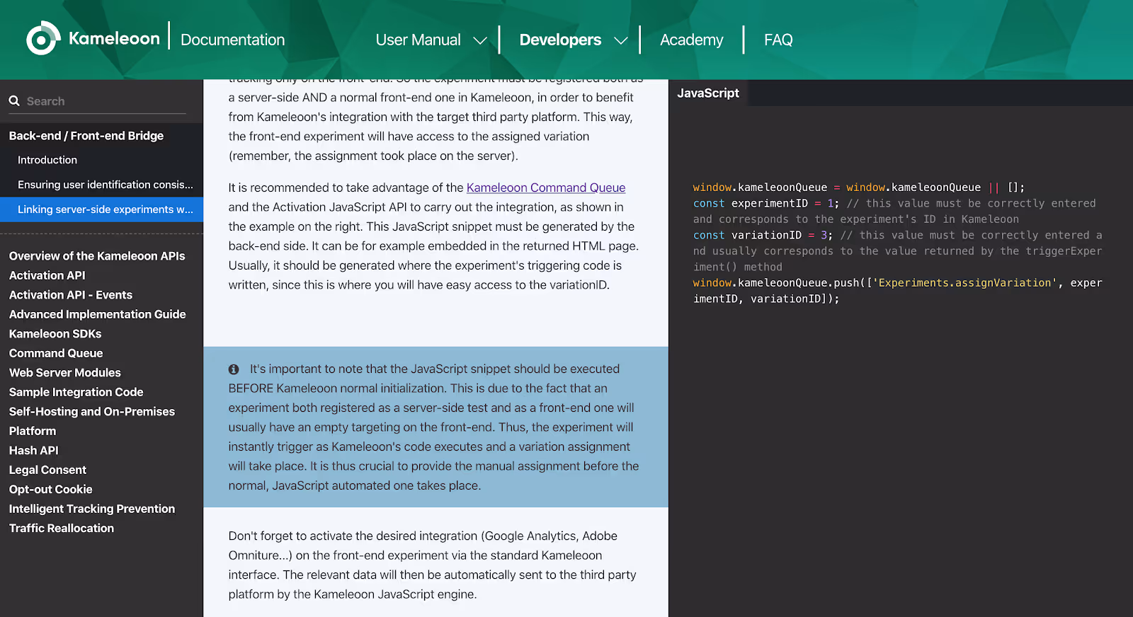 Kameleoon Command Queue