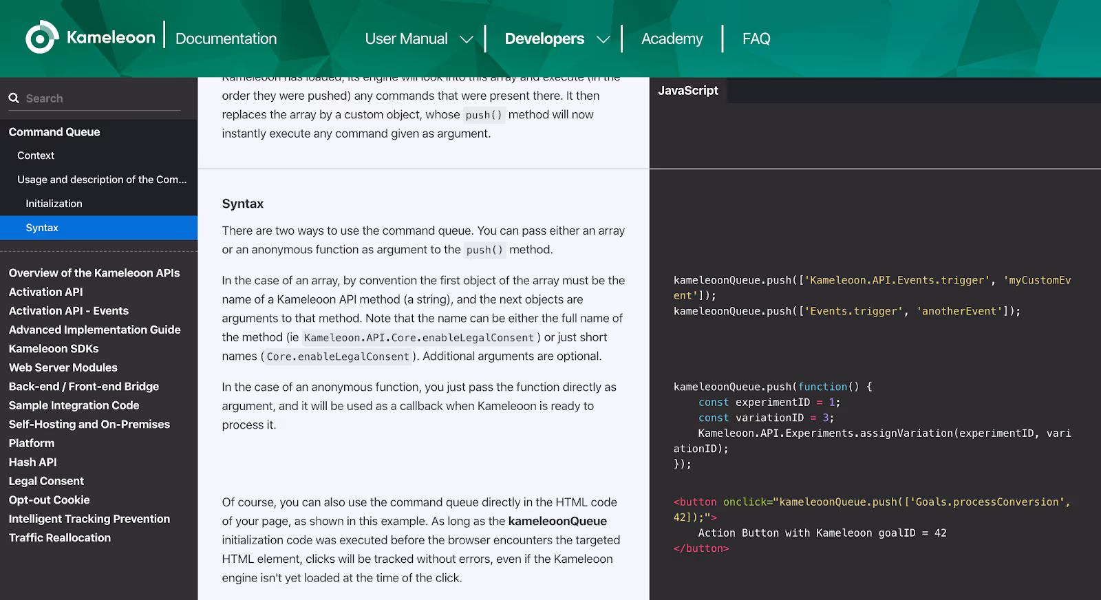 Kameleoon Command Queue