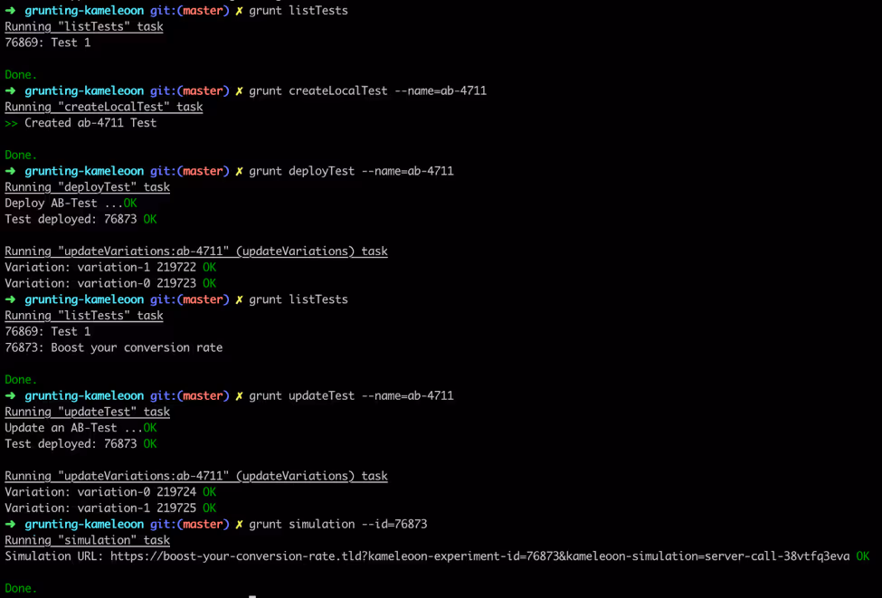 Lokales Testsetup A/B Testing