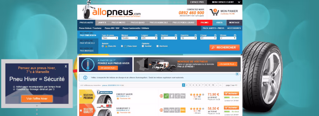 Allopneus - 3 raisons de géolocaliser le parcours client