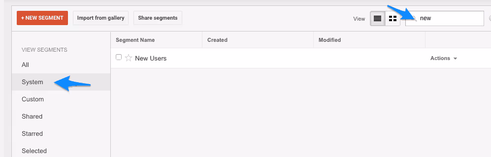 How to segment visitors to new users and returning visitors on Google Analytics