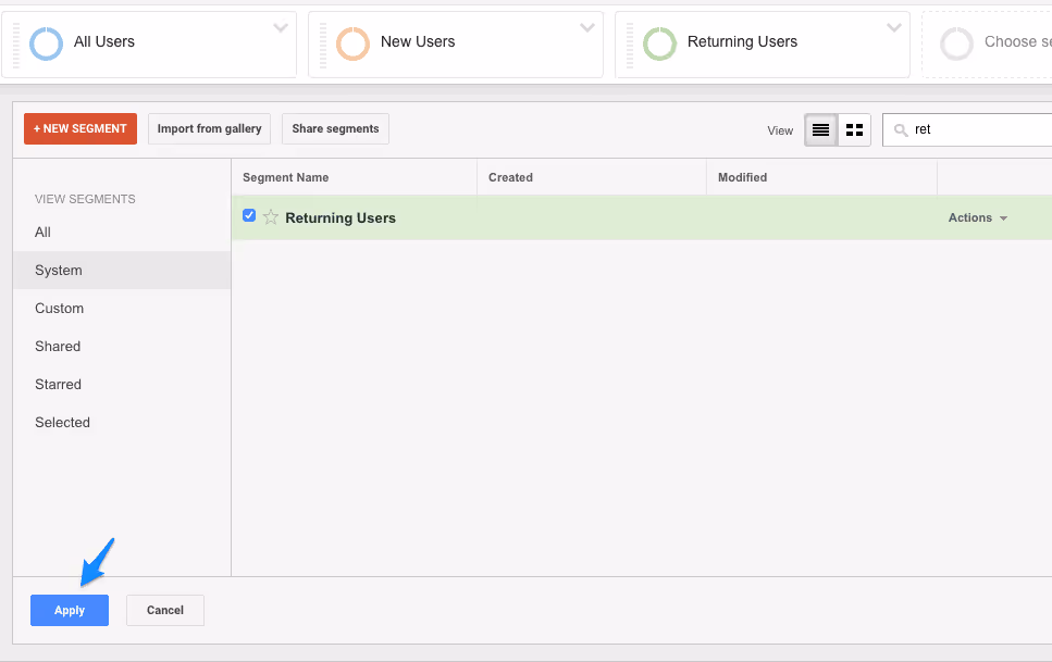 How to apply customer segmentation system on Google Analytics