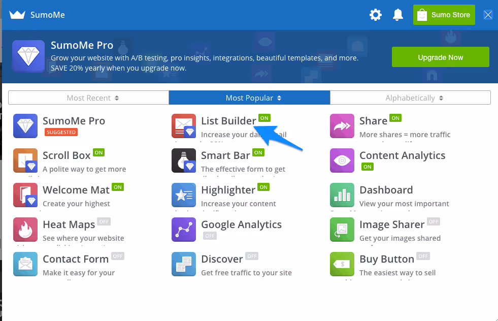 How to create pop-up for new visitors with Sumome
