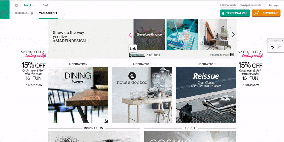 Hover mode AB testing  innovation