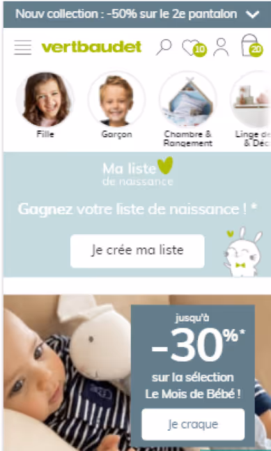 vertbaudet personnalisation 