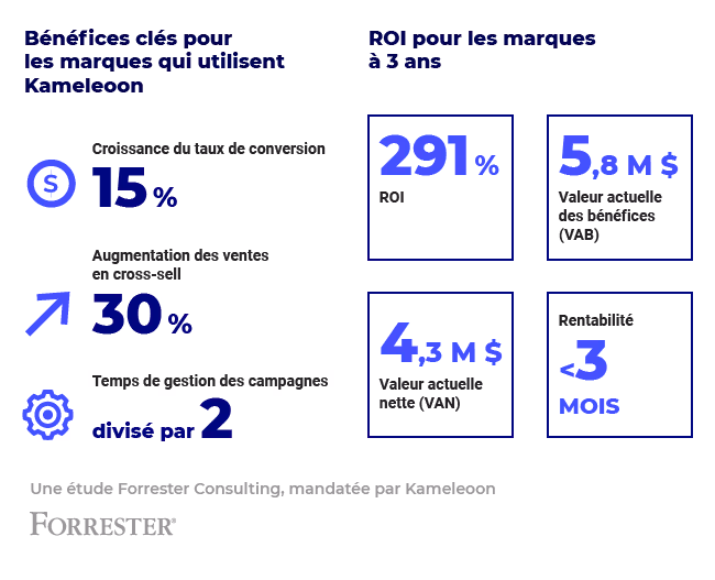Infographie TEI Kameleoon