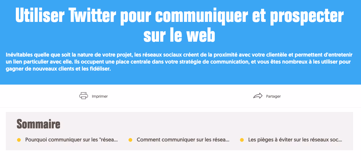 Personnalisation titre