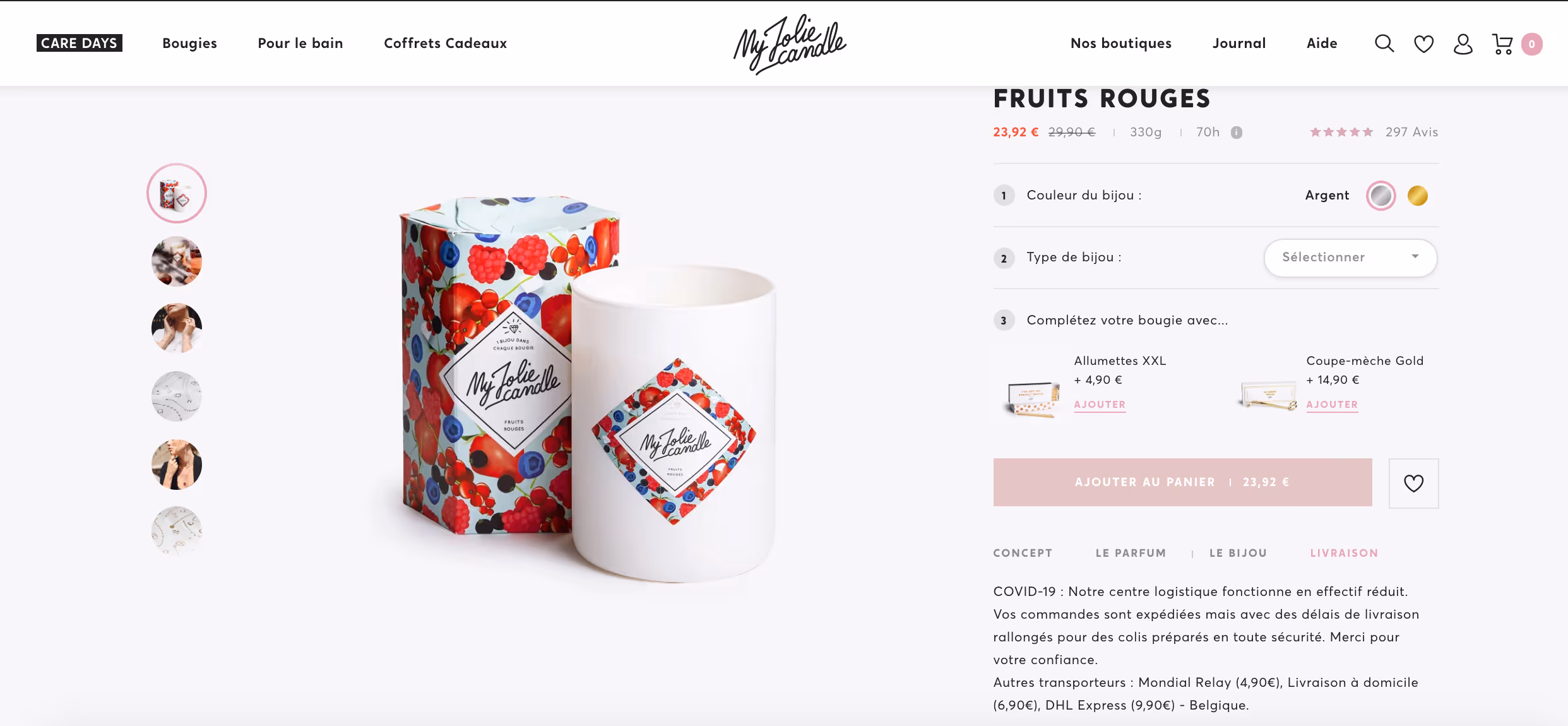 MyJolieCandle Covid19