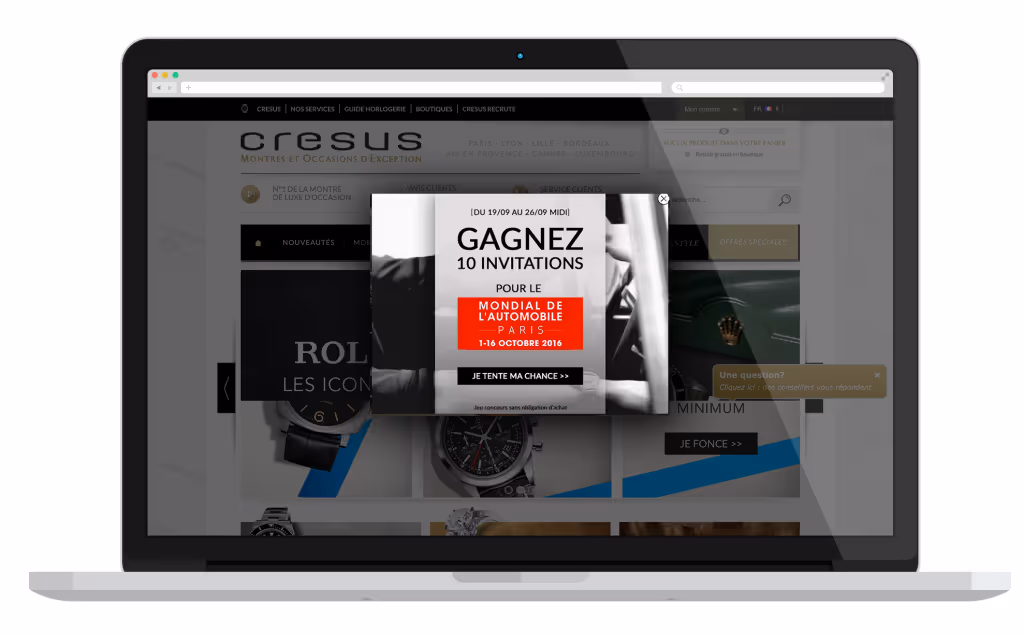 Génération de leads - Cresus