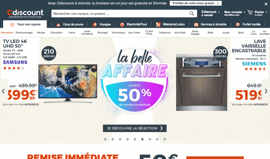 Cdiscount à volonté atelier Kameleoon