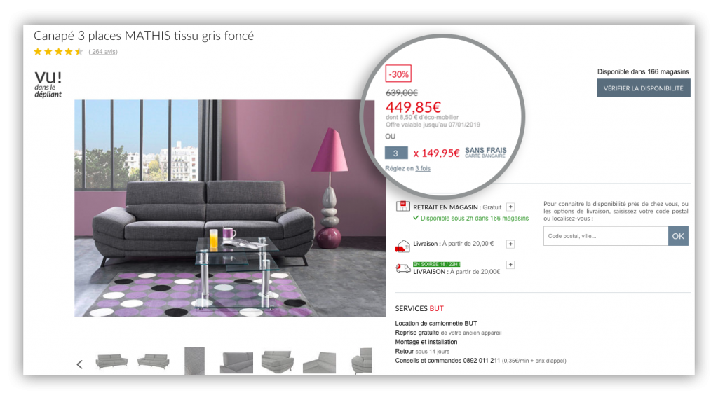 Optimisation du prix fiche produit