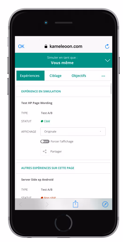 vision mobile simulation